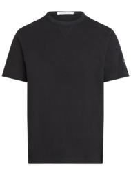 ανδρικό badge t-shirt μαύρο calvin klein j30j323484-beh