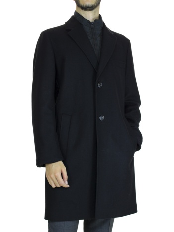 ανδρικό παλτό milogan2341 coat μαύρο hugo 50500447-001 σε προσφορά