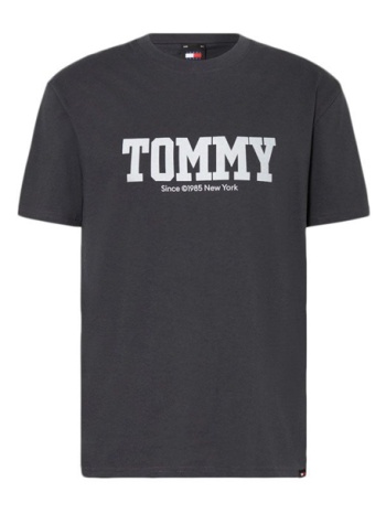 ανδρικό t-shirt ανθρακί tommy jeans dm0dm18288-pub