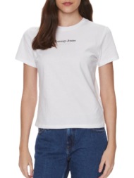 γυναικείο essential logo t-shirt λευκό tommy jeans dw0dw17359-ybs