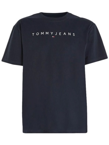 ανδρικό linear t-shirt navy μπλε tommy jeans dm0dm17993-c1g