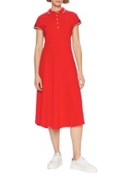 γυναικείο polo φόρεμα κόκκινο tommy hilfiger ww0ww41269-xnd