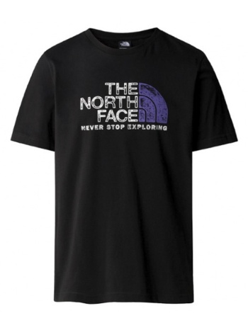 ανδρικό s/s rust 2 t-shirt μαύρο the north face