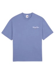 ανδρικό oversized serif linear t-shirt μπλε tommy jeans dm0dm18575-c6c