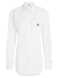 γυναικείο th monogram πουκάμισο λευκό tommy hilfiger ww0ww41406-ycf