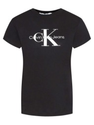 γυναικείο monogram t-shirt μαύρο calvin klein j20j219142-beh