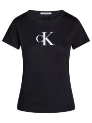 γυναικείο gradient monogram t-shirt μαύρο calvin klein j20j222343-0go