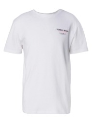 unisex color pop nyc t-shirt λευκό tommy jeans dm0dm18286-ybr
