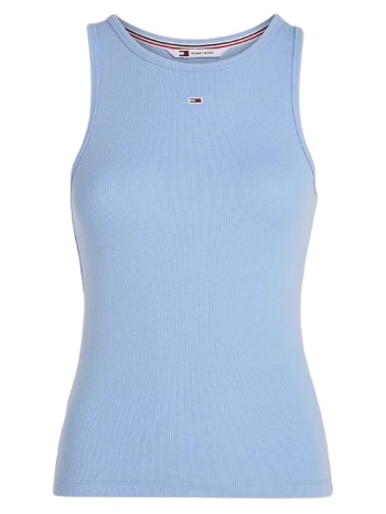 γυναικείο essential αμάνικο τοπ γαλάζιο tommy jeans
