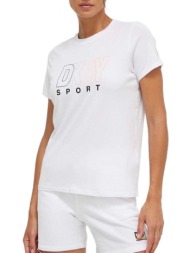 γυναικείο t-shirt λευκό dkny dp1t8816-whi