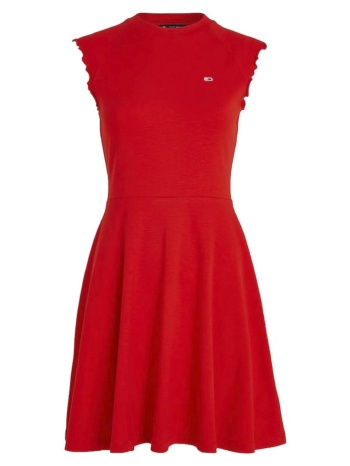 γυναικείο φόρεμα κόκκινο tommy jeans dw0dw17928-xnl