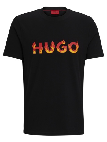 ανδρικό danda t-shirt μαύρο hugo 50504542-001
