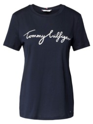 γυναικείο signature t-shirt navy μπλε tommy hilfiger ww0ww41674-dw5