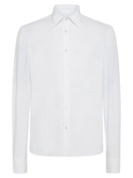 ανδρικό stretch πουκάμισο λευκό rrd 24251-bianco