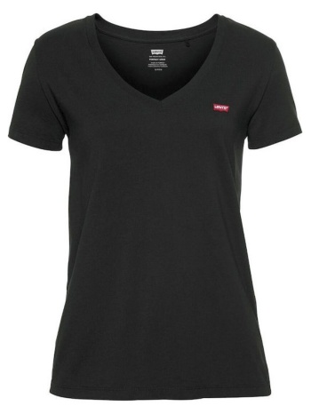 γυναικείο the perfect v-neck t-shirt μαύρο levi`s 85341-0003