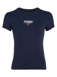 γυναικείο slim essential t-shirt navy μπλε tommy jeans dw0dw17839-c1g