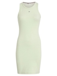 γυναικείο essential αμάνικο φόρεμα πράσινο tommy jeans dw0dw17406-lxy