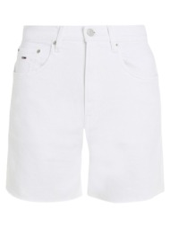 γυναικείο mom σορτς λευκό tommy jeans dw0dw17636-1ce