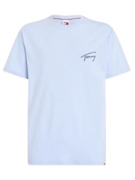 ανδρικό signature t-shirt γαλάζιο tommy jeans dm0dm17994-c3s