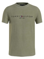 ανδρικό t-shirt πράσινο tommy hilfiger mw0mw35186-l9f