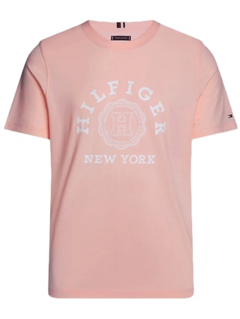 ανδρικό t-shirt ροζ tommy hilfiger mw0mw34437-tjs