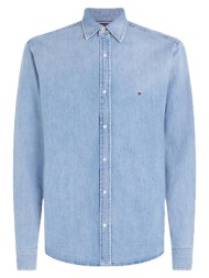 ανδρικό τζιν πουκάμισο γαλάζιο tommy hilfiger mw0mw35217-1ab