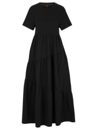 γυναικείο enesi κοντομάνικο φόρεμα μαύρο boss 50516523-001