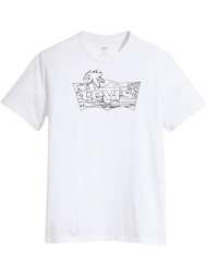 ανδρικό graphic t-shirt λευκό levi`s 22491-1476
