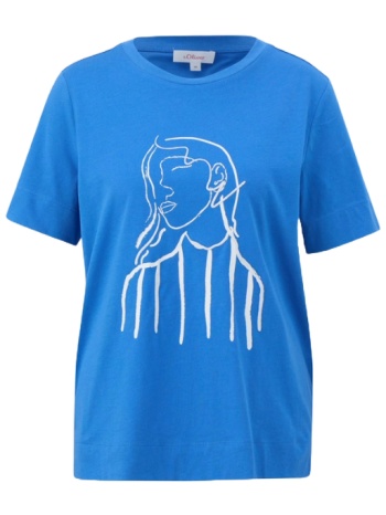 γυναικείο t-shirt μπλε s.oliver 2144447-55d0