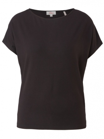 γυναικείο t-shirt μαύρο s.oliver 2112030-9999