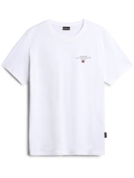 ανδρικό selbas t-shirt λευκό napapijri np0a4gbq-0021