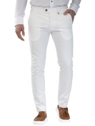ανδρικό παντελόνι λευκό vittorio rebbio-white