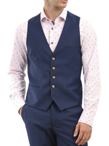 ανδρικό γιλέκο μπλε vittorio modenavest-blue