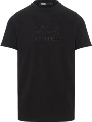 ανδρικό t-shirt μαύρο karl lagerfeld 755030 542225-990
