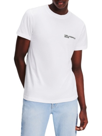 ανδρικό slim t-shirt λευκό karl lagerfeld jeans