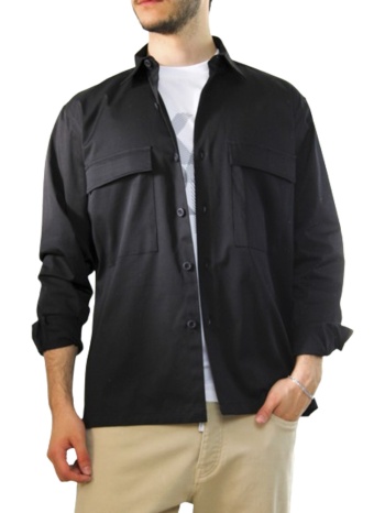 ανδρικό overshirt μαύρο royal denim sakkai-black σε προσφορά
