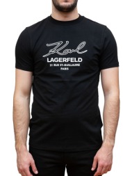 ανδρικό t-shirt μαύρο karl lagerfeld 755047 542221-990