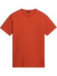 ανδρικό salis t-shirt πορτοκαλί napapijri np0a4h8d-a621