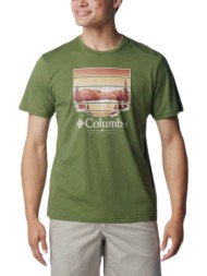 ανδρικό path lake graphic t-shirt πράσινο columbia 1934814-352