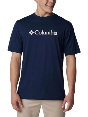 ανδρικό csc basic logo t-shirt navy μπλε columbia
