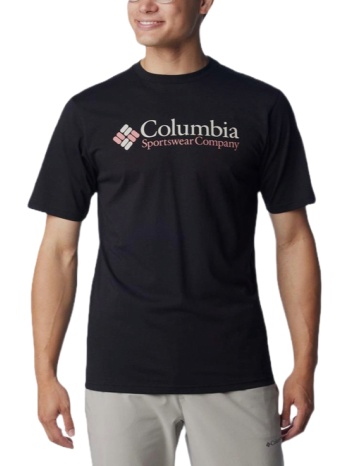 ανδρικό csc basic logo t-shirt μαύρο columbia 1680053-027