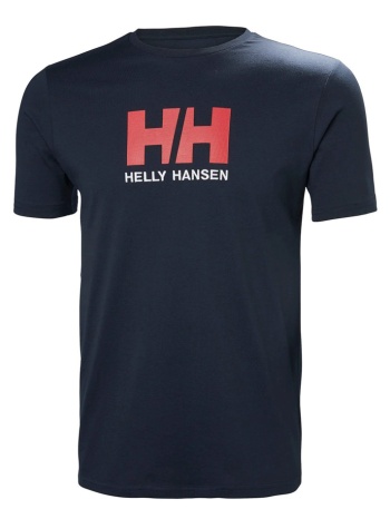 ανδρικό heh logo t-shirt navy μπλε helly hansen 33979-597