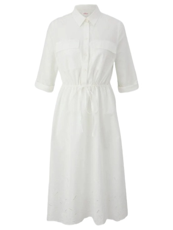 γυναικείο φόρεμα λευκό s.oliver 2144758-0210