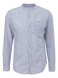 ανδρικό ριγέ πουκάμισο γαλάζιο s.oliver 2144261-56g0