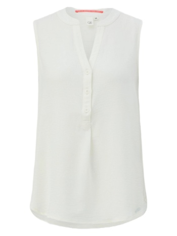 γυναικεία αμάνικη μπλούζα λευκή s.oliver 2141786-0200