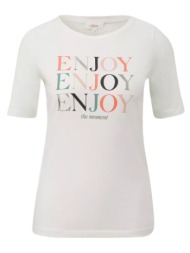 γυναικείο t-shirt λευκό s.oliver 2145266-02d0