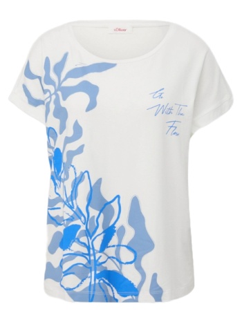 γυναικείο t-shirt λευκό s.oliver 2144442-02d0