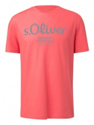 ανδρικό t-shirt κοραλί s.oliver 2141458-25d1