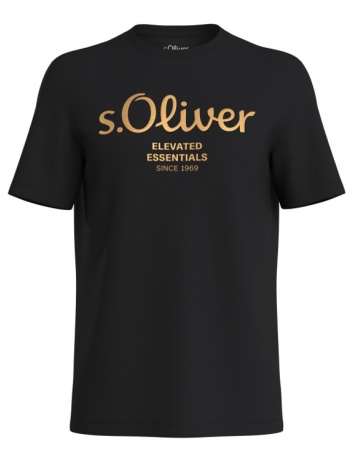 ανδρικό t-shirt μαύρο s.oliver 2141458-99d2