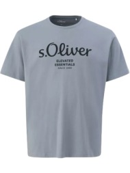 ανδρικό plus size t-shirt γκρι s.oliver 2139910-95d1